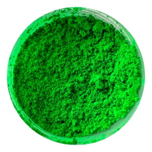 VERDE NEÓN, Polvo de pétalos fluorescentes (4 g - 1 oz - 2 oz - 4 oz) Color de fondant para alimentos Pasta de goma para decoración de pasteles