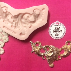 Arabian Scroll Silicone Mold Cake Decorating Sugar Flower FDA APPROVED