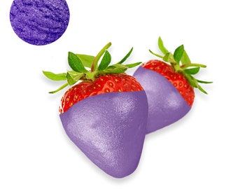Edible Glint /  Luster Dust VIOLET  (4 grams container)  Pearl dust , Kosher, Gluten Free, Vegan free, Nut Free, FDA , edible.