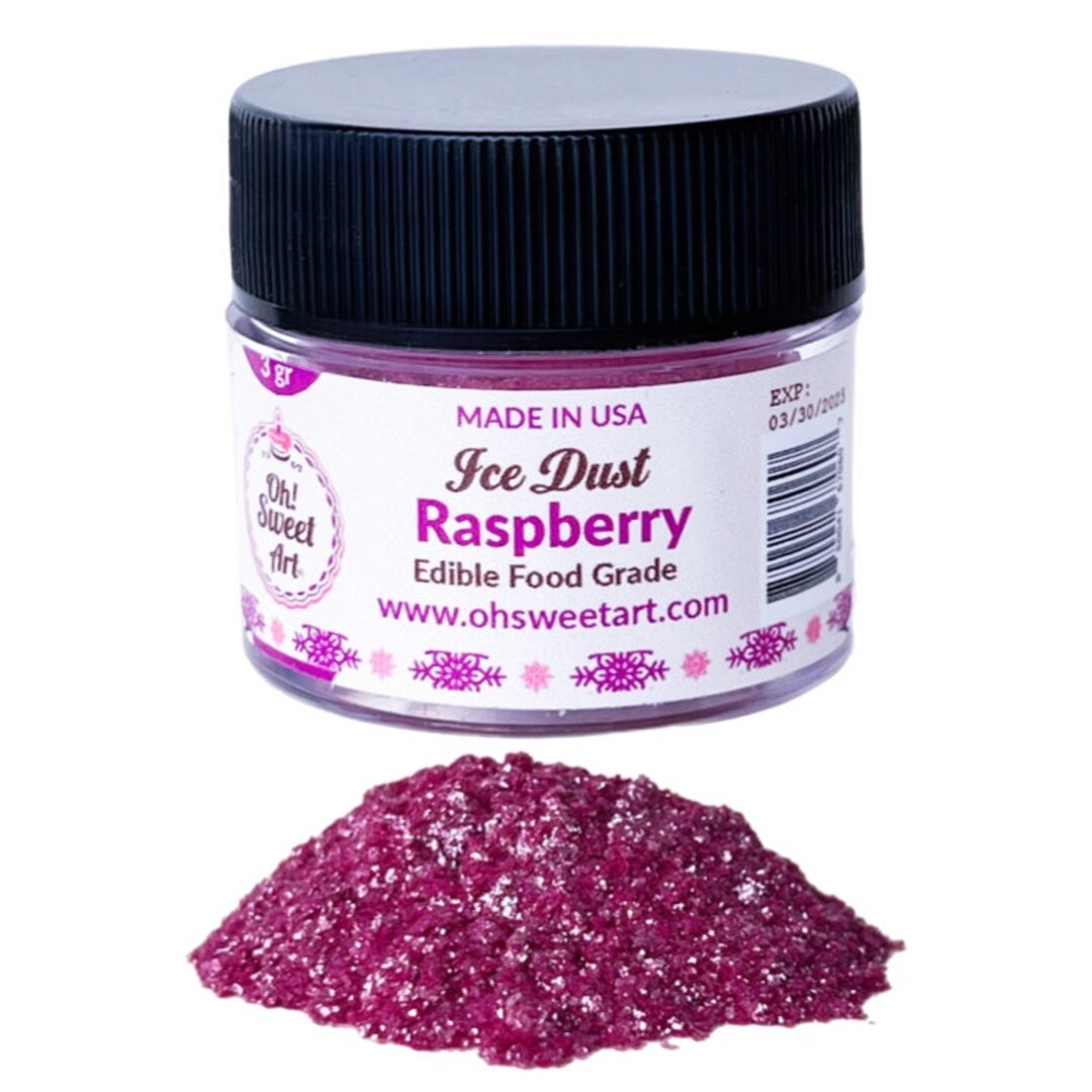 Raspberry Ice Dust Edible Glitter | Oh! Sweet Art® Food Grade ...