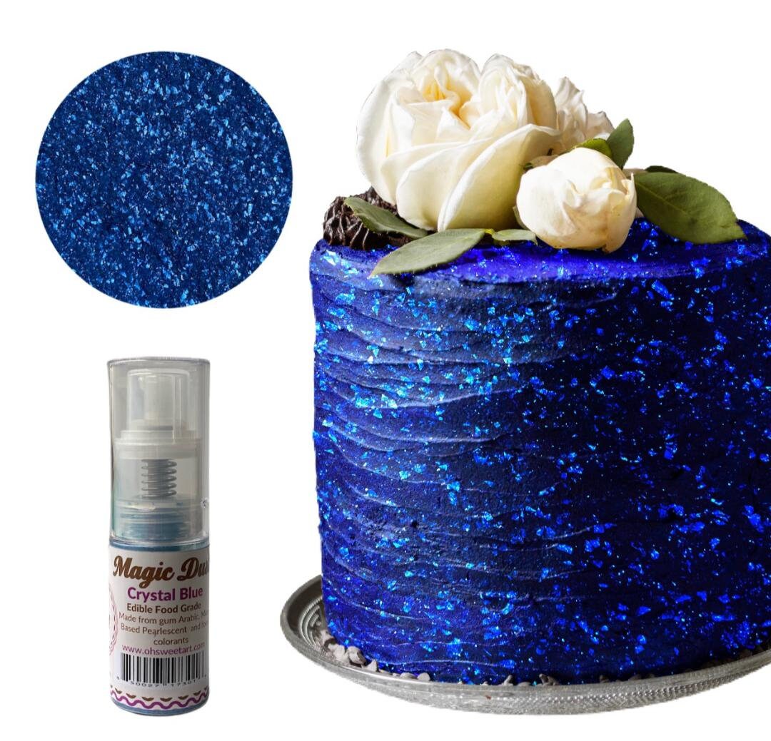 fondant 4 grams Blue Turquoise Blossom Petal Dust cake decorating gum paste 
