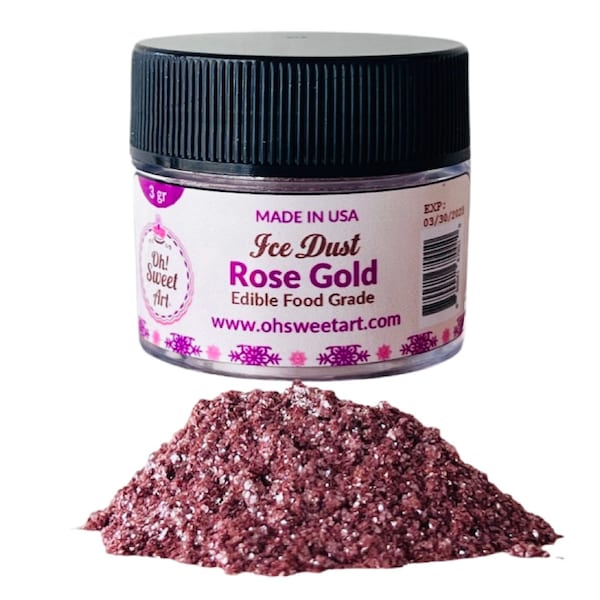 Rose Gold Food Coloring Etsy UK