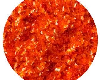 1/4 oz de paillettes comestibles orange Oh Sweet Art pour la cuisson de biscuits, de cupcakes, à utiliser avec du fondant et du glaçage