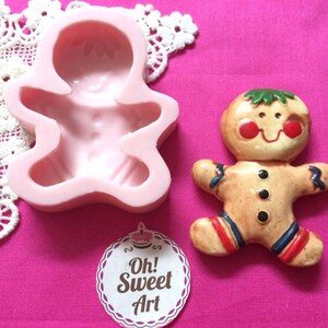 Christmas Ginger Cookie Silicone Mold Food Safe Cake Decoration Candy Cupcake (FDA)
