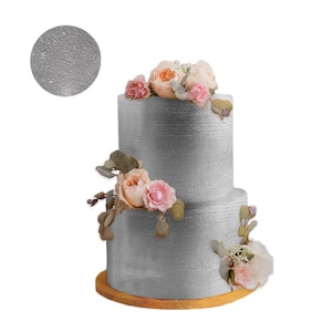 SILVER HIGHLIGHTER DUST  ( 4 g - 1 oz - 2 oz - 4 oz ), metallic dust,  Oh! Sweet Art Products Fondant Gum Paste Cake Decorating