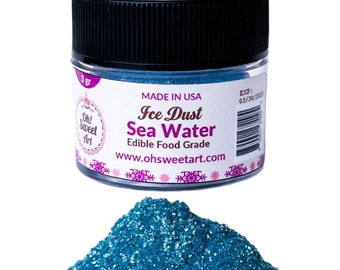 Sea Water Ice Dust Edible Glitter | Oh! Sweet Art® Food Grade | Pearlized Shimmer Sparkle