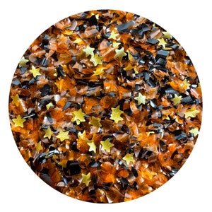 1/4 oz HALLOWEEN TREATS Edible Glitter stars - Oh Sweet Art for cookies, cupcakes, sprinkles, cakes
