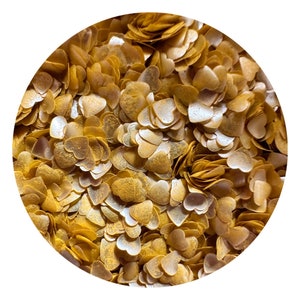 GOLD HEARTS Edible glitter 0.06 Ounce Used cakes, cupcakes,flakes, cookies By Oh Sweet Art