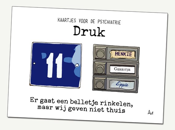Wenskaart: Druk