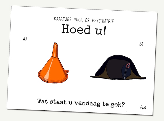 Wenskaart: Hoed u!
