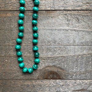 Malachite Hand Knotted Necklace