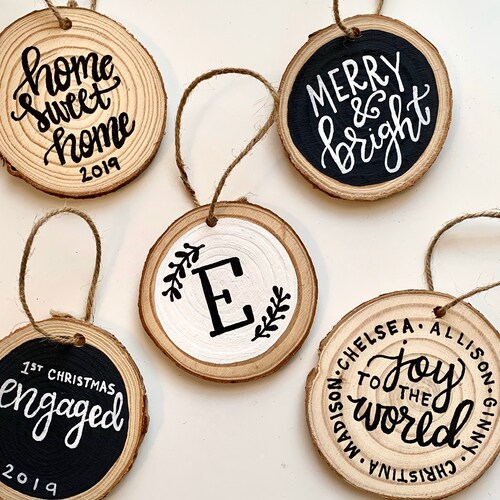 Custom Wood Ornaments Etsy