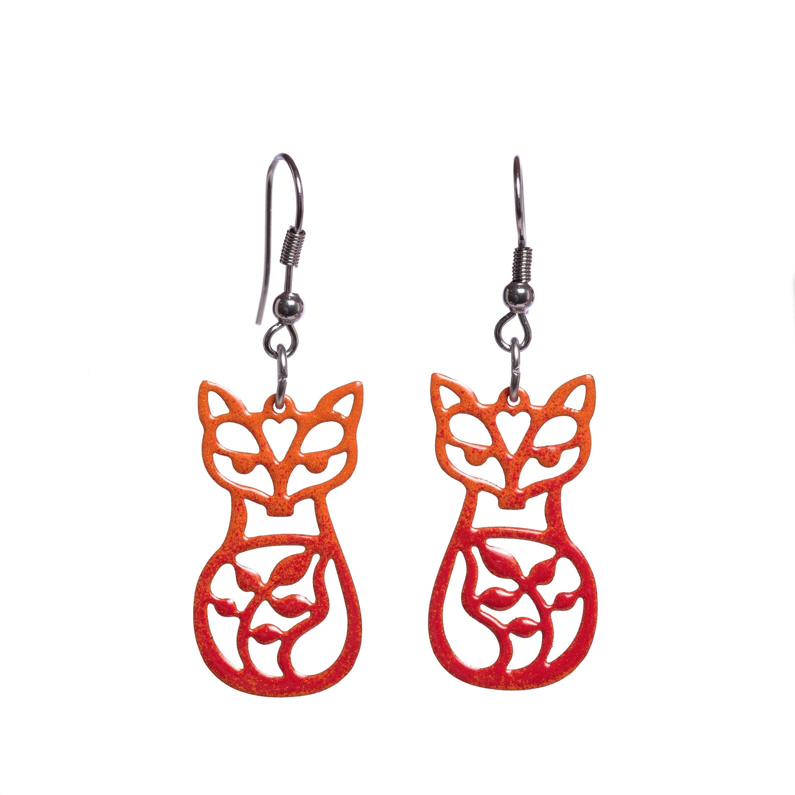 Fox Earrings Fox Jewelry Fashion Jewelry Woodland Earrings Etsy