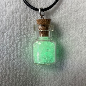 Glow in the Dark Crystals Wish Bottle | Wish Jar