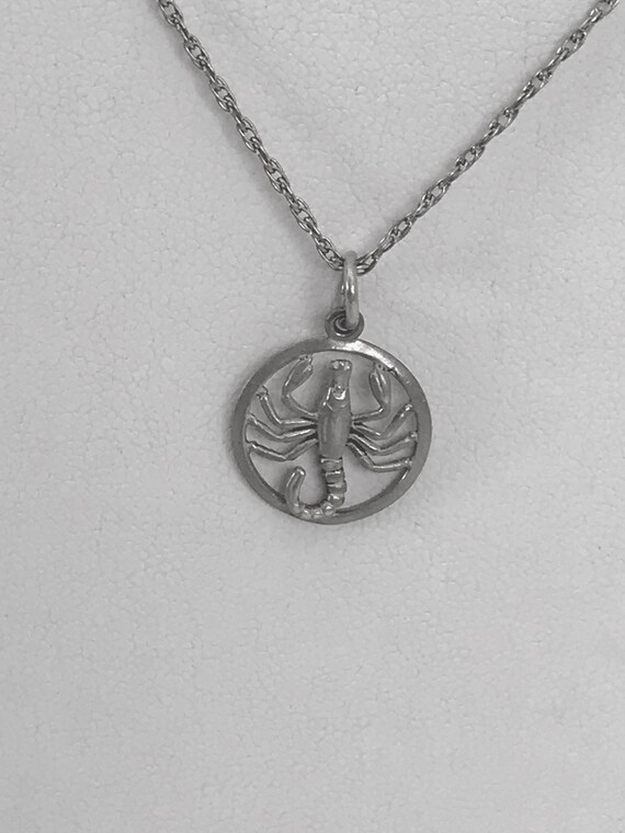 Sterling Silver Scorpion Pendant And Chain - Silver Scorpion Pendant Sterling Silver Scorpion Pendant And Chain - Silver Scorpion Pendant