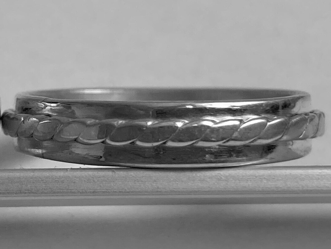 Sterling Silver Twisted Rope Ring: Handmade Nautical Wedding Band, Size ...