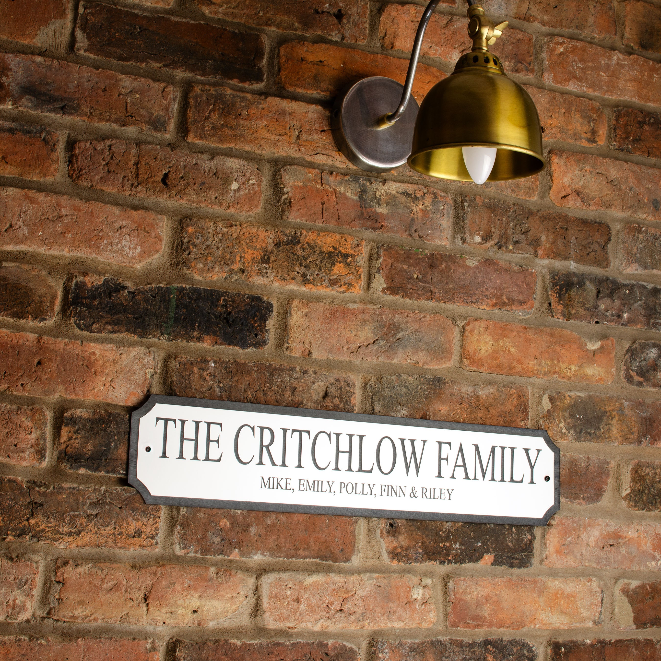 Personalised Family Street Sign: Engraved Indoor/outdoor Decor - Etsy