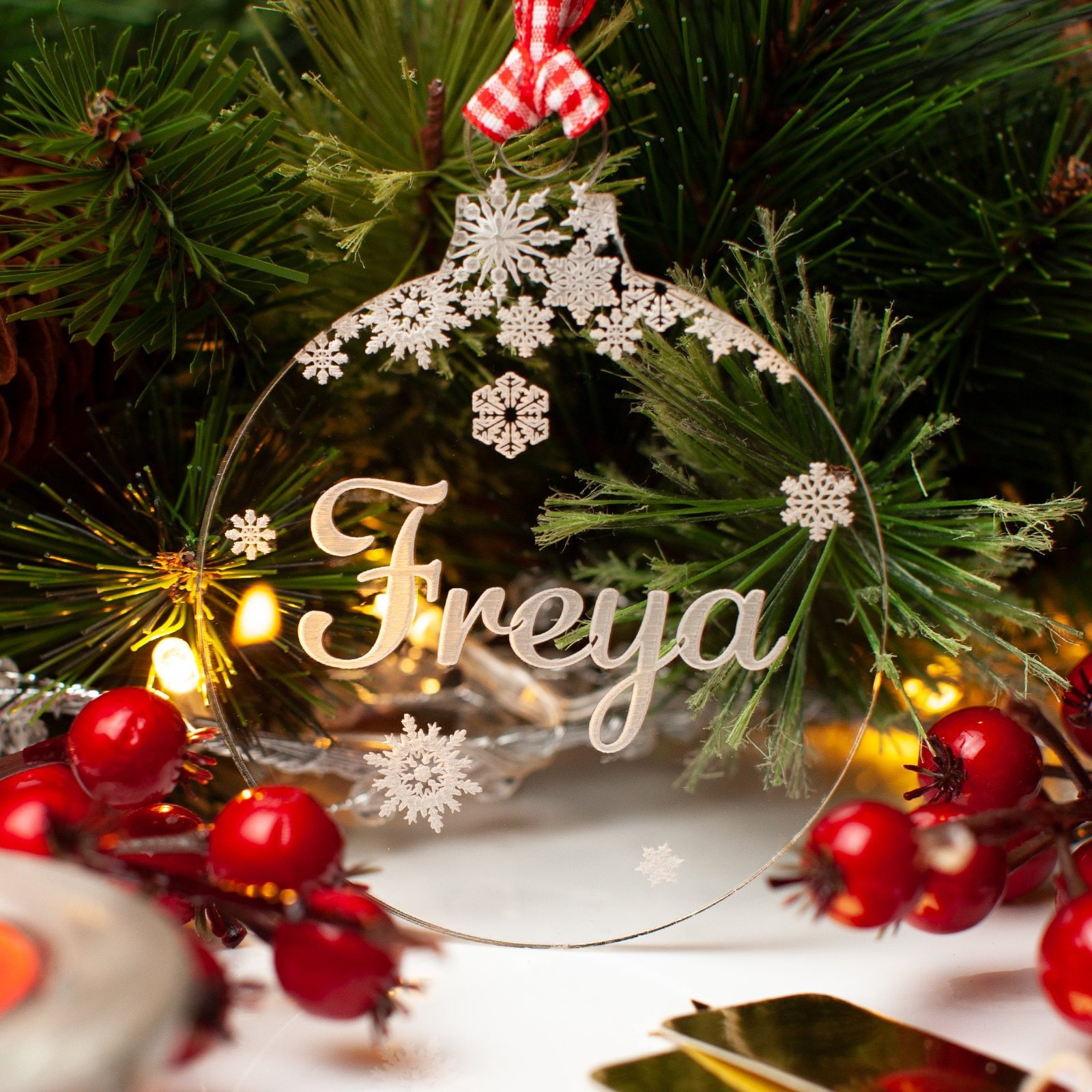 Acrylic christmas tree decorations Clearance