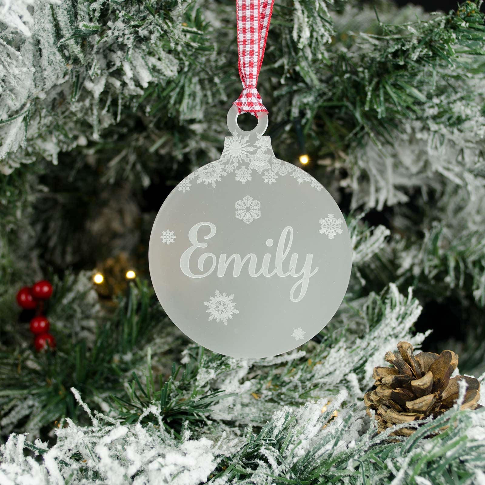 Personalised Christmas Tree Decoration 