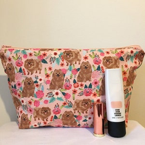 Pomeranian Dog Print Make-up/Cosmetic Bag