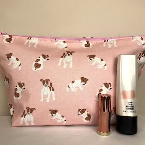 Jack Russell Dog Print Makeup/Cosmetic Bag