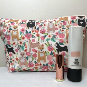 Shiba Inu Dog Print Makeup/Cosmetic Bag