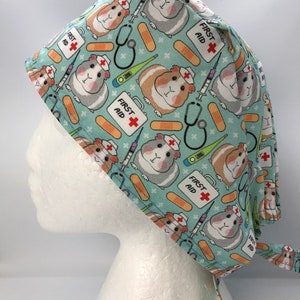 Guinea Pig Print Scrub Cap