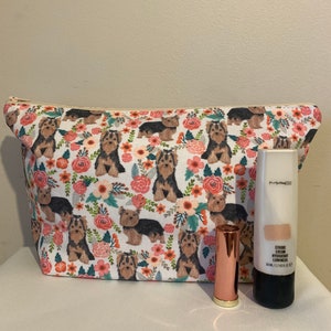 Bolsa de maquillaje/cosméticos con estampado de Yorkshire Terrier