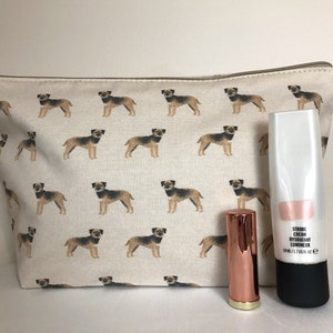 Border Terrier Dog Print Makeup/Cosmetic Bag