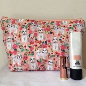 Shih Tzu Dog Print Makeup/Cosmetic Bag