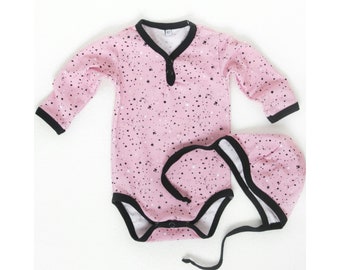 Baby Sewing Pattern | Bodysuit | PDF | Jersey Sewing Pattern | Newborn | Faux Kimono | Quick Placket Wraparound Bodysuit | Preemie to 2 y