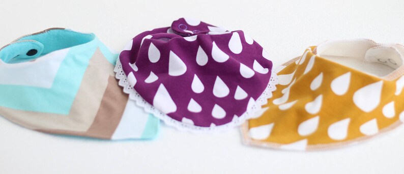 Trendy Knit Drool Bib Bandana Bib PDF Pattern Drool Bib Sewing Pattern for Baby Toddler Beginner Easy Sewing Pattern Baby sewing pattern
