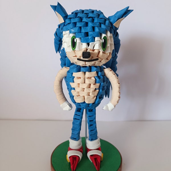 Origami 3D Sonic The Hedgehog