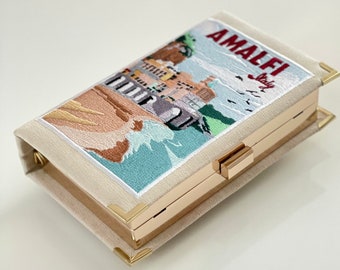 Borsa a mano/pochette ricamata Amalfi Italia