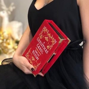 Pochette cartable - Sac à main porté épaule - Sac à main de soirée - Chant de Noël