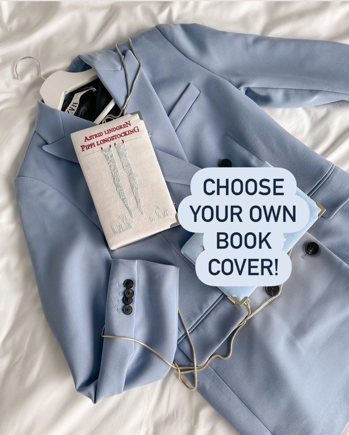 Book Clutch - Book lover custom gift - Personalized gift for her with initials