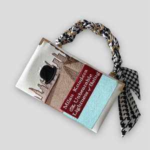 Bolsa tipo carteira, bolsa personalizada, transversal, com alça em veludo branco e vermelho
