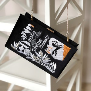 Pochette de sac à main - L’enfer de Dante - Sac à bandoulière noir personnalisé