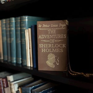 Cartera de mano lista para enviar, bordada, Sherlock Holmes