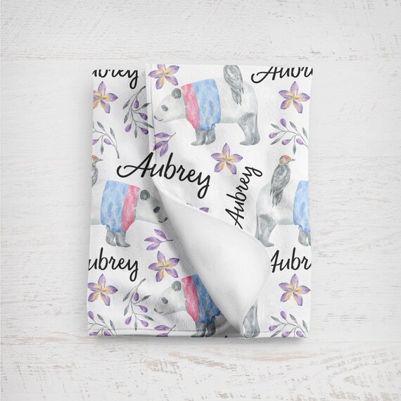 MANTA BEBE PERSONALIZADA PAJAROS