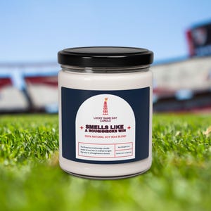 Smells Like a Roughnecks Win, Lucky Game Day Candle, Gift for Coach, Team Gift, Baseball Gifts, Football Gifts, Houston Football, UFL
