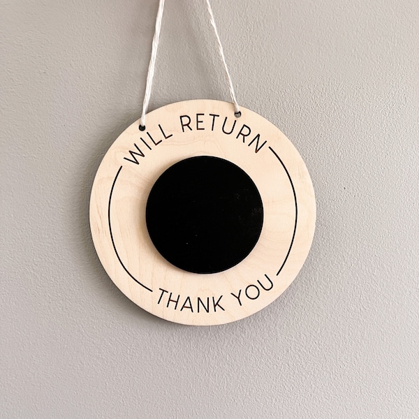 Be Back Soon Sign - Etsy