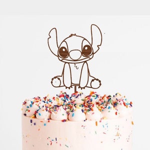 Stitch Décorations de Fête d'anniversaire, Décoration de gâteau de fête,  Bannière Anniversaire, Stitch Décorations Gâteaux, Enfants Gâteau Topper,  Enfants Anniversaire Filles Garçons (A) : : Cuisine et Maison