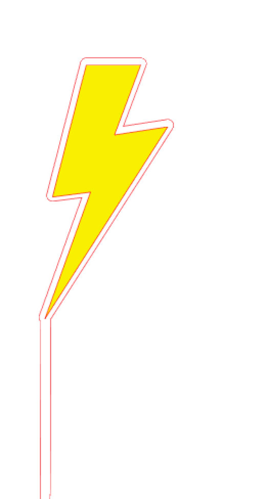 Thunderbolt Topper SVG Thunderbolt Cut File - Etsy