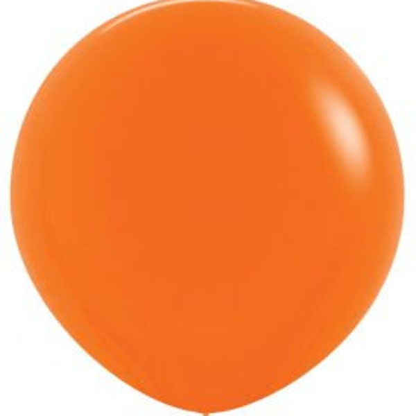36" Orange Latex Balloon for Weddings, Engagements, Photoshoots, Birthday Parties | Giant Orange Balloon | Big Orange Balloons | 36" Balloon