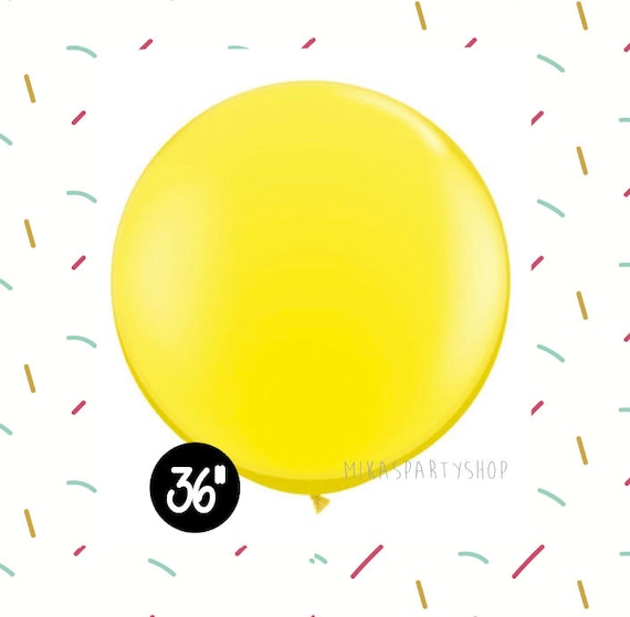 Ballon en latex jaune 36 pour mariages, fiançailles, séances photo, fêtes  danniversaire Ballon Jaune Géant Gros ballons jaunes Ballon 36 -  France