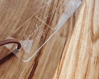 Luggage tag, Travel tag, Bridesmaid travel tag, Luggage accessory, Travel gift tag, Bag tag, Acrylic travel tag, Bridesmaid