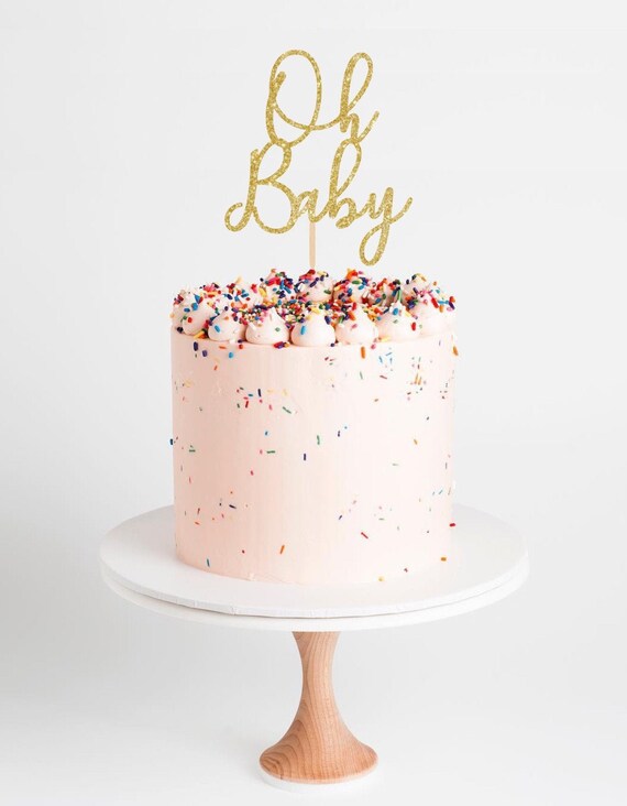 Baby Shower Cake Topper Personalized Baby Cake Topper Etsy