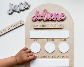First day of school sign, Last day of school sign, Custom first day sign, Back to school sign, Whiteboard school sign, School sign