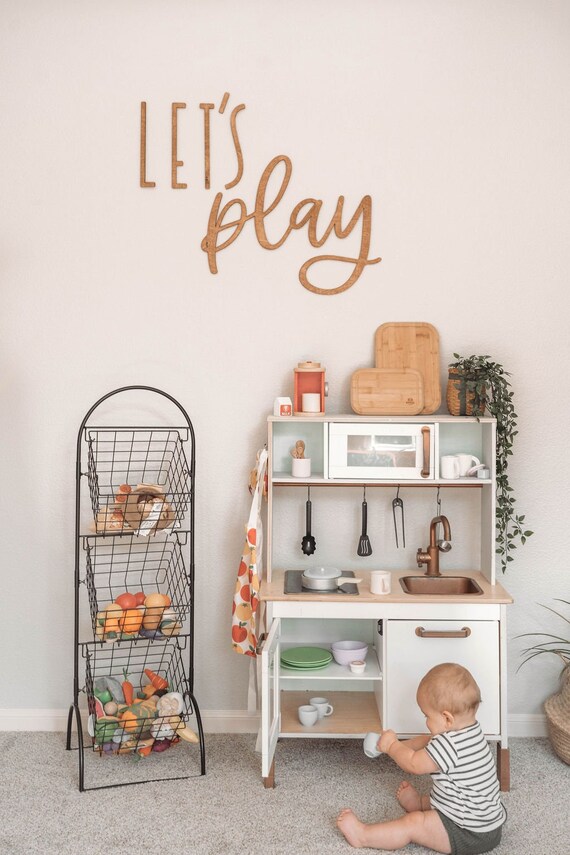 Playroom Sign Playroom decor Let's Play Wall Decor - Etsy 日本